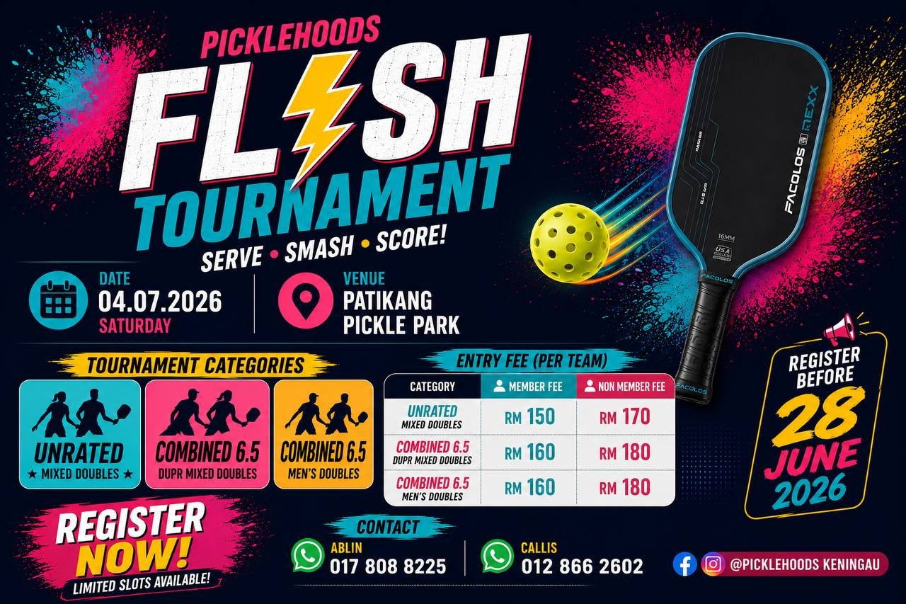 PickleHoods FLASH Tournament 2026