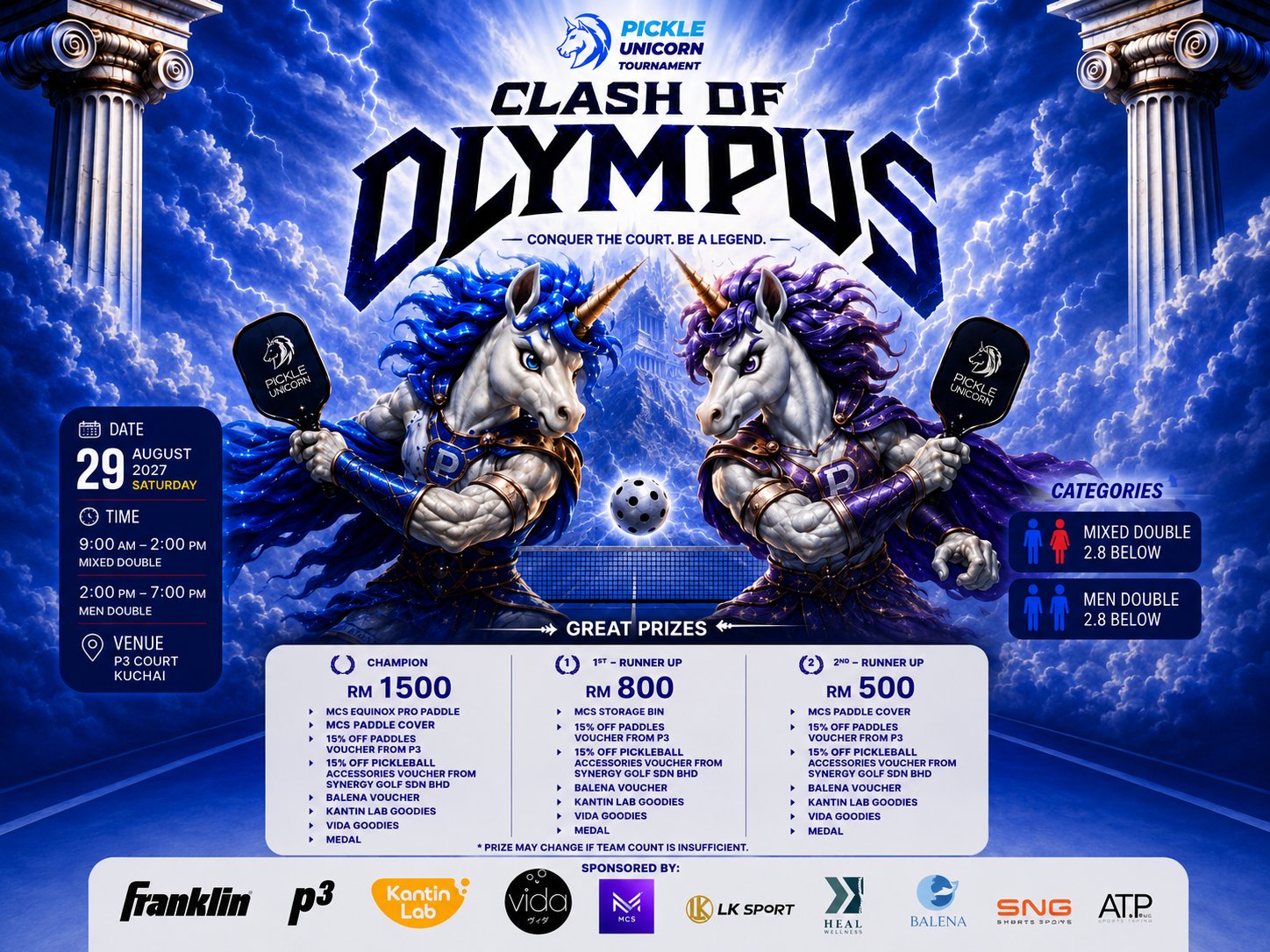 PickleUnicorn - Clash Of Olympus Tournament 🦄