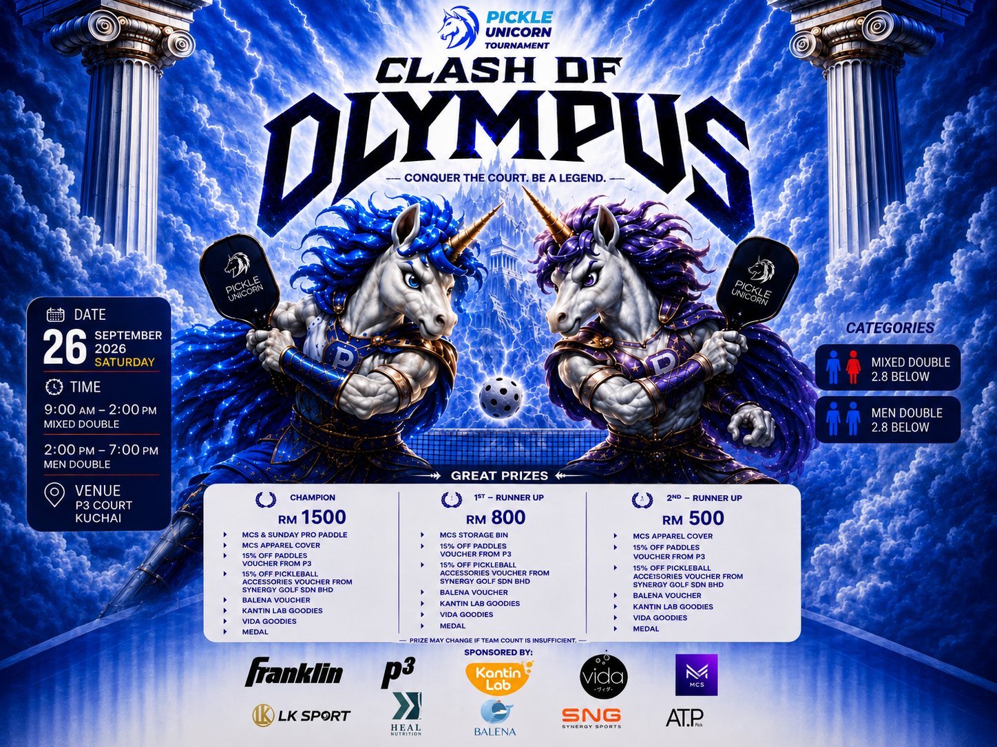 PickleUnicorn - Clash Of Olympus Tournament 🦄