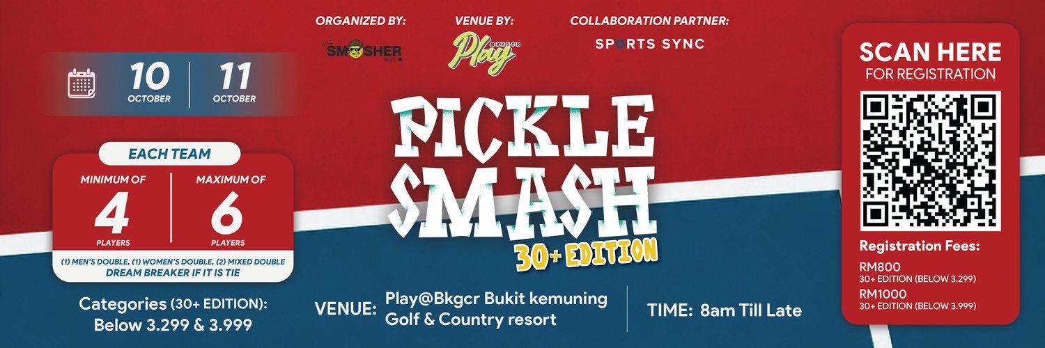 PickleSmash Team Event 30+ Edition