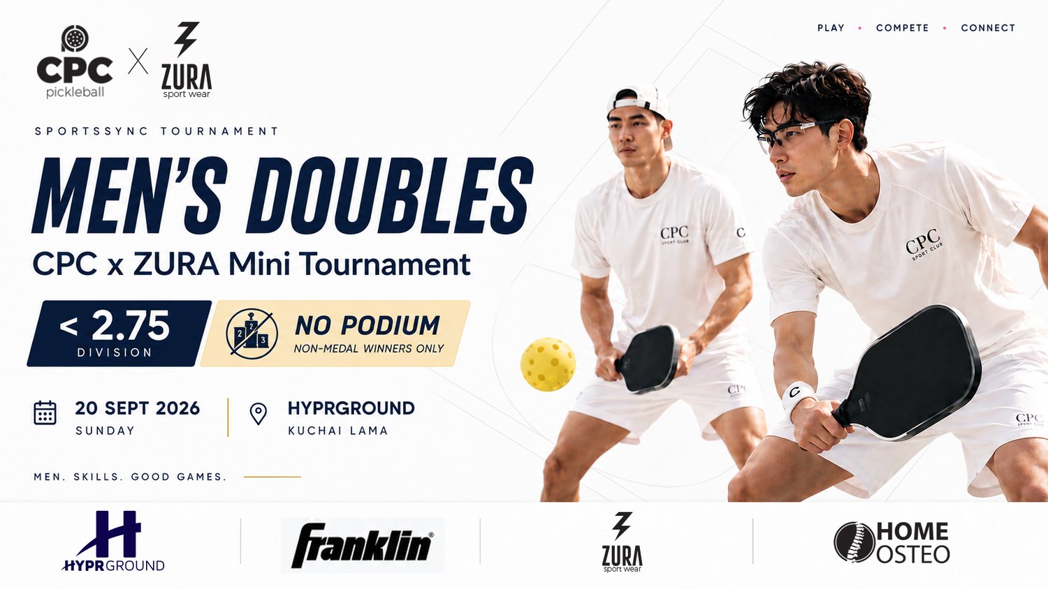 CPC X ZURA SPORT [Non Podium] Men's Doubles <2.75 (MD 920)