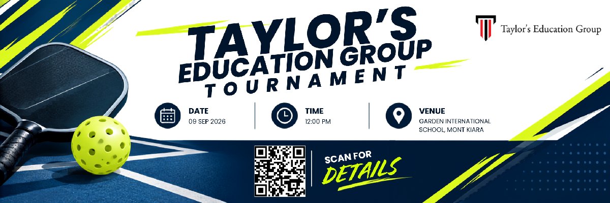 Taylor's Education Group Internal Pickleball Tournament 2026