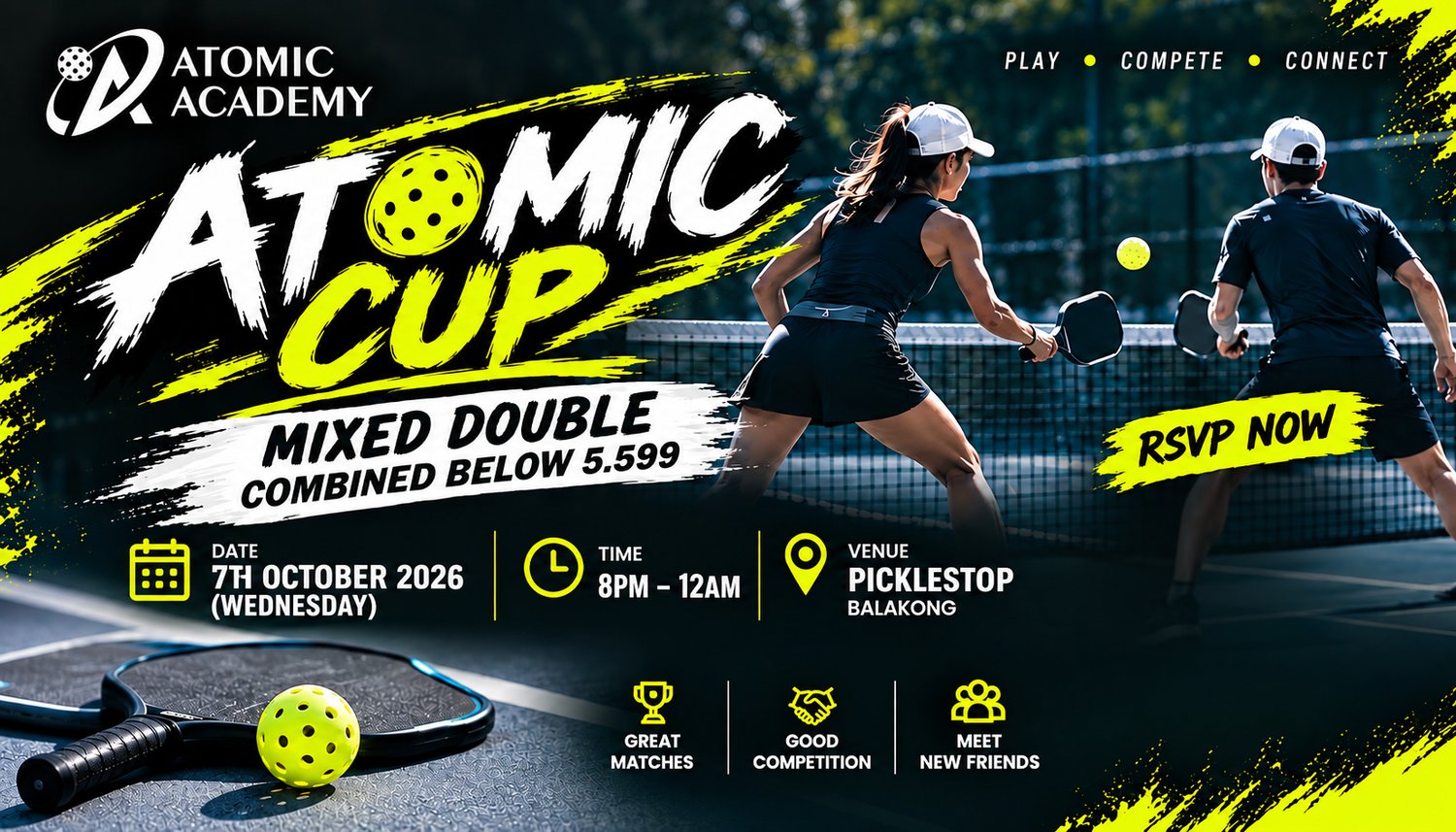 ATOMIC CUP - MIXED DOUBLE COMBINE BELOW 5.599