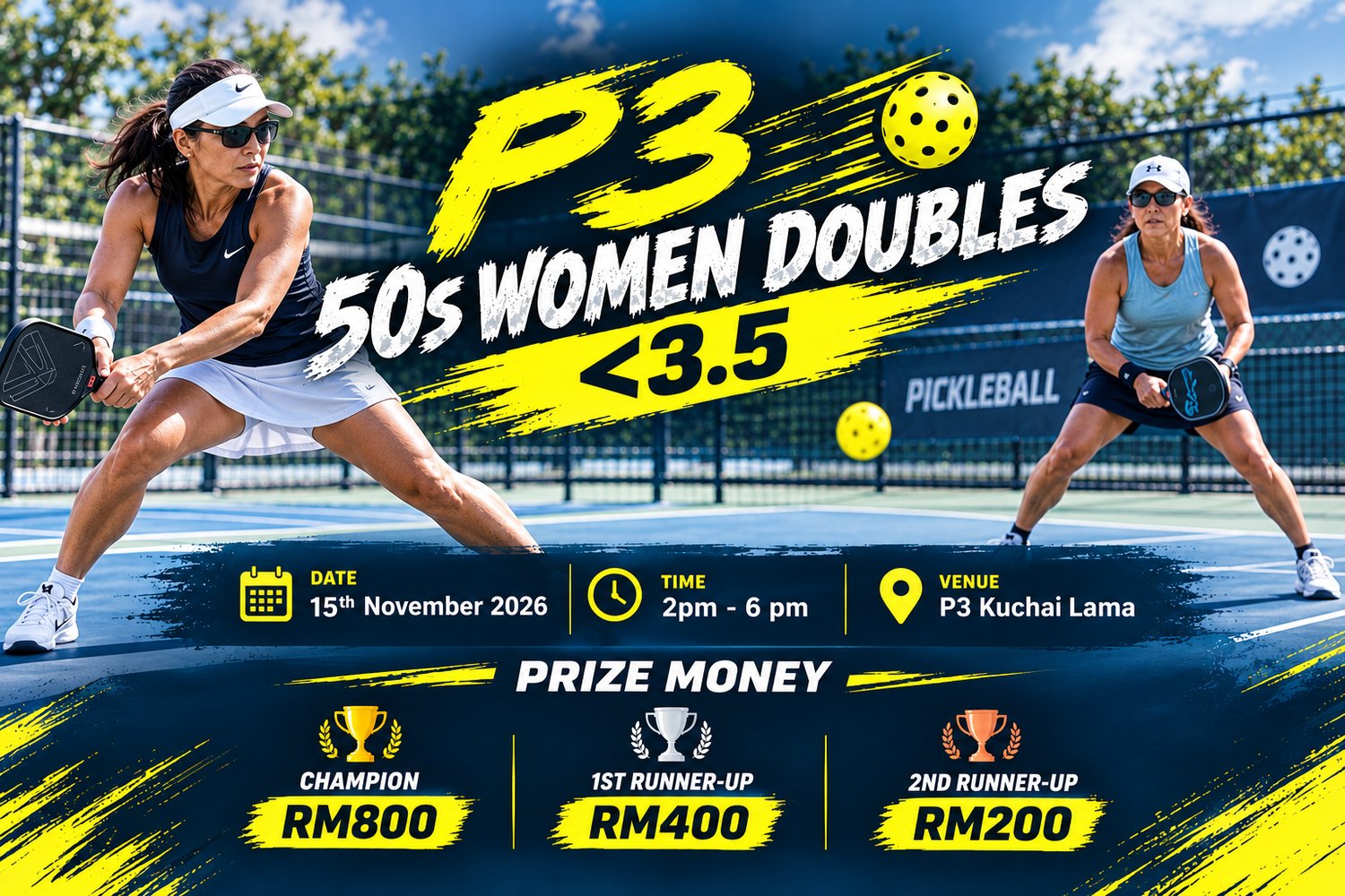 P3 50s Women Doubles <3.5