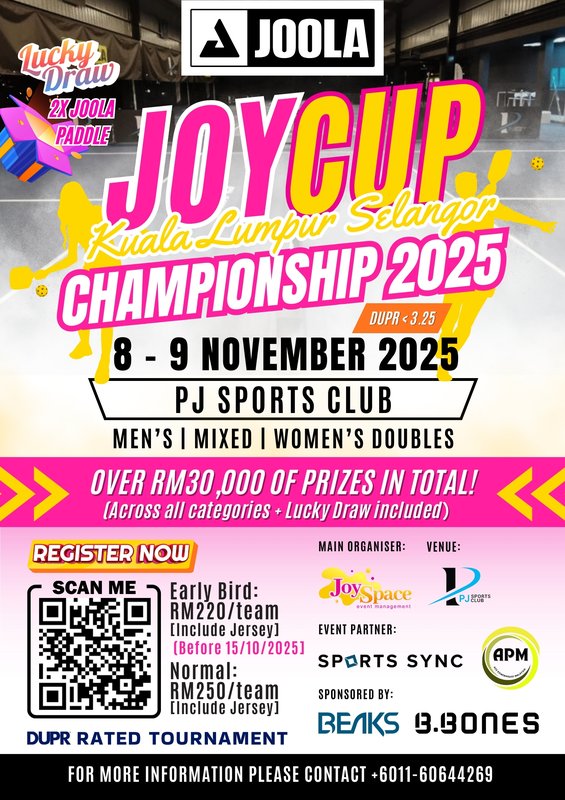 Joy Cup Kuala Lumpur Selangor Championship 2025 logo