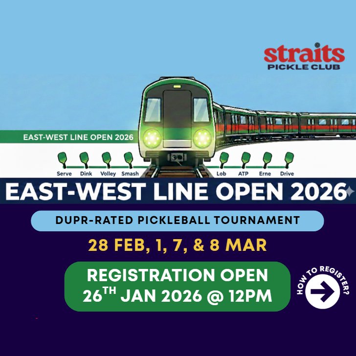 East-West Line Open 2026 by Straits Pickle Club logo