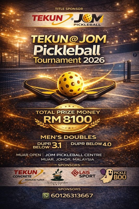 TEKUN@JOM PICKLEBALL TOURNAMENT 2026
