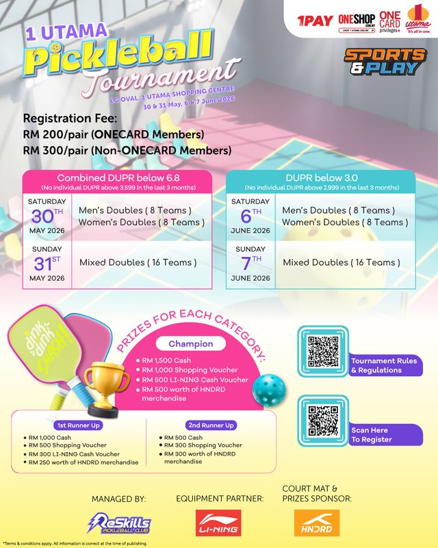 1 Utama Tournament 2026