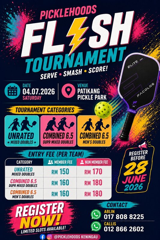 PickleHoods FLASH Tournament 2026