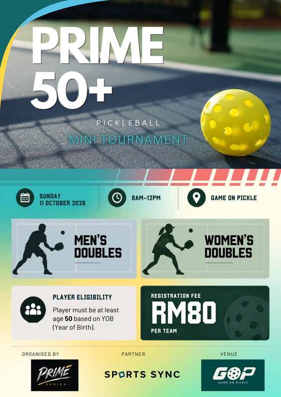 PRIME 50+ Mini Tournament 